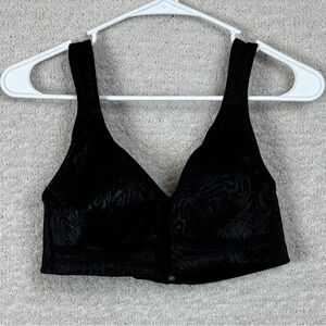 Zerobound Bra Womens 36C Black Minimizer Adjustable Straps and Waist